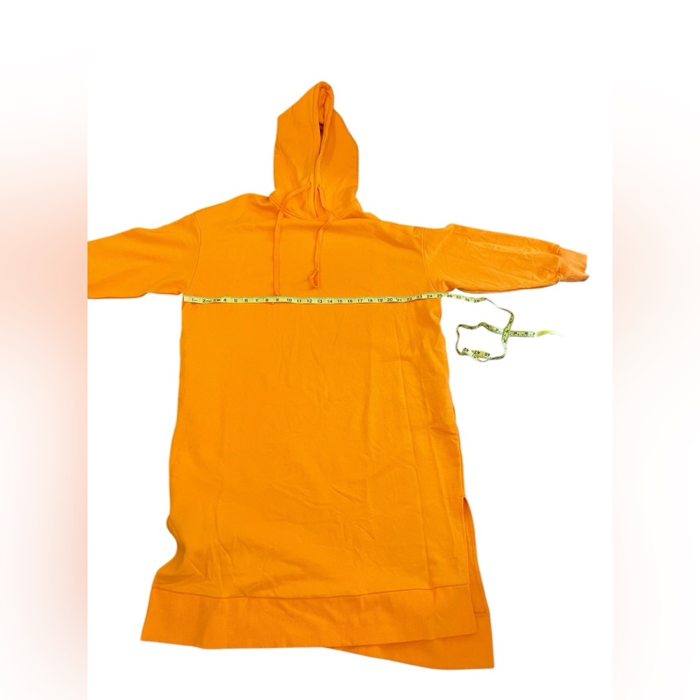 NAP Loungewear Pullover Sweatshirt Hoodie Midi Dress Orange - Picture 12 of 13